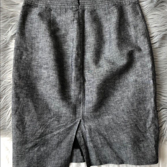 Banana Republic Linen denim color pencil skirt M3 - Picture 7 of 7